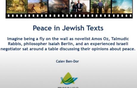 Calev Ben Dor – Peace in Jewish texts