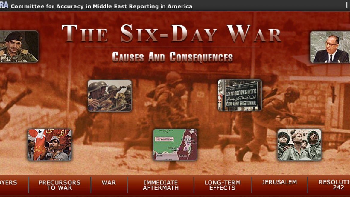 CAMERA: The Six Day War Website