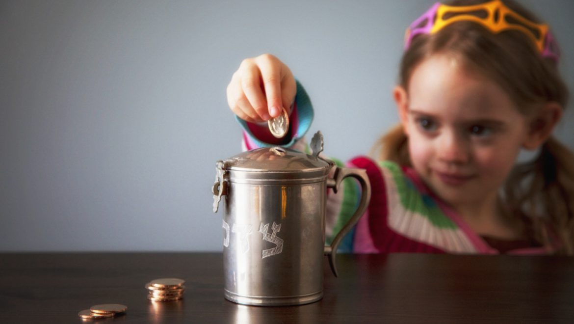 Pre-Candle-Lighting Tzedakah Custom for Children